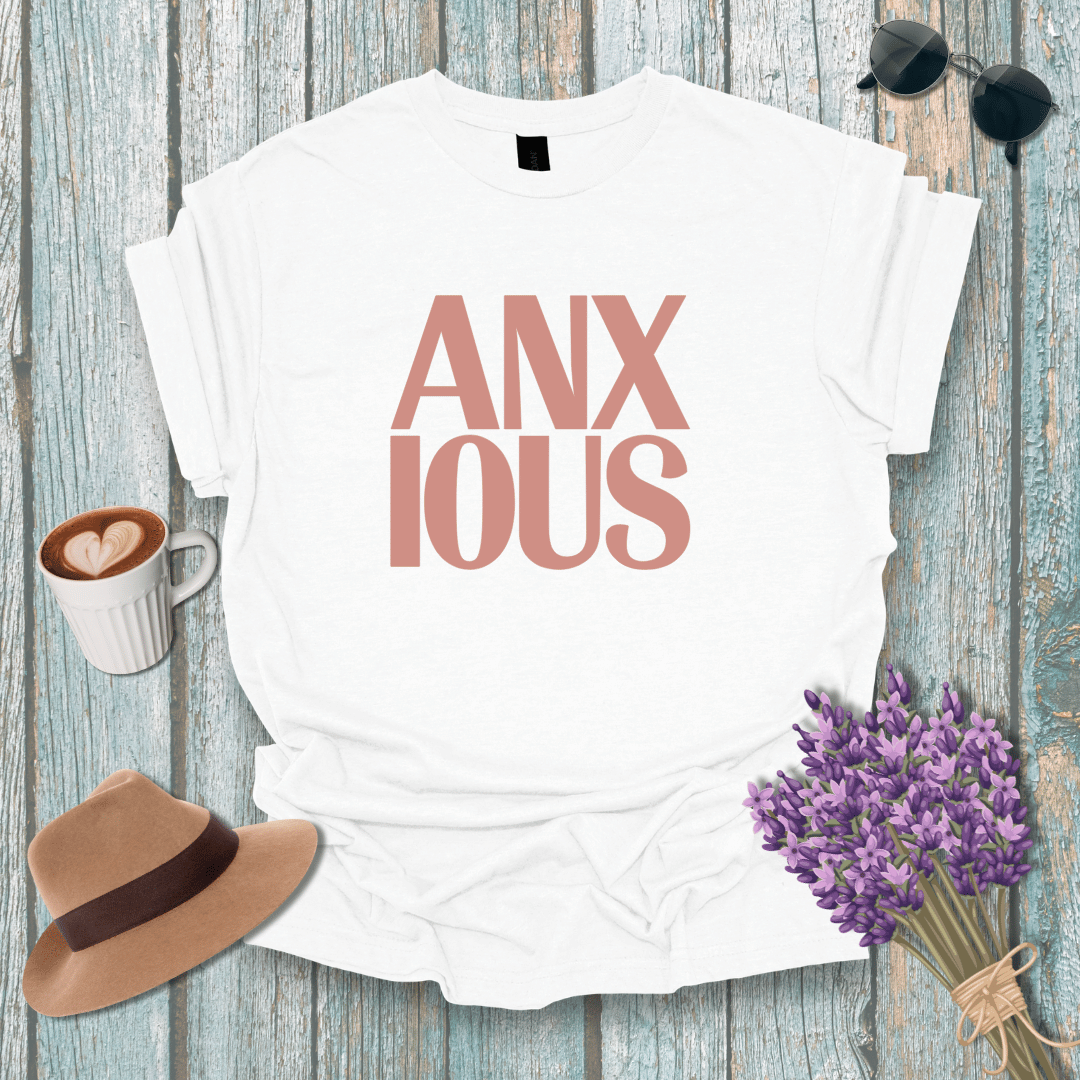 Anxious Vibe Unisex Softstyle T-Shirt - Relaxed Fit for Mental Health Awareness