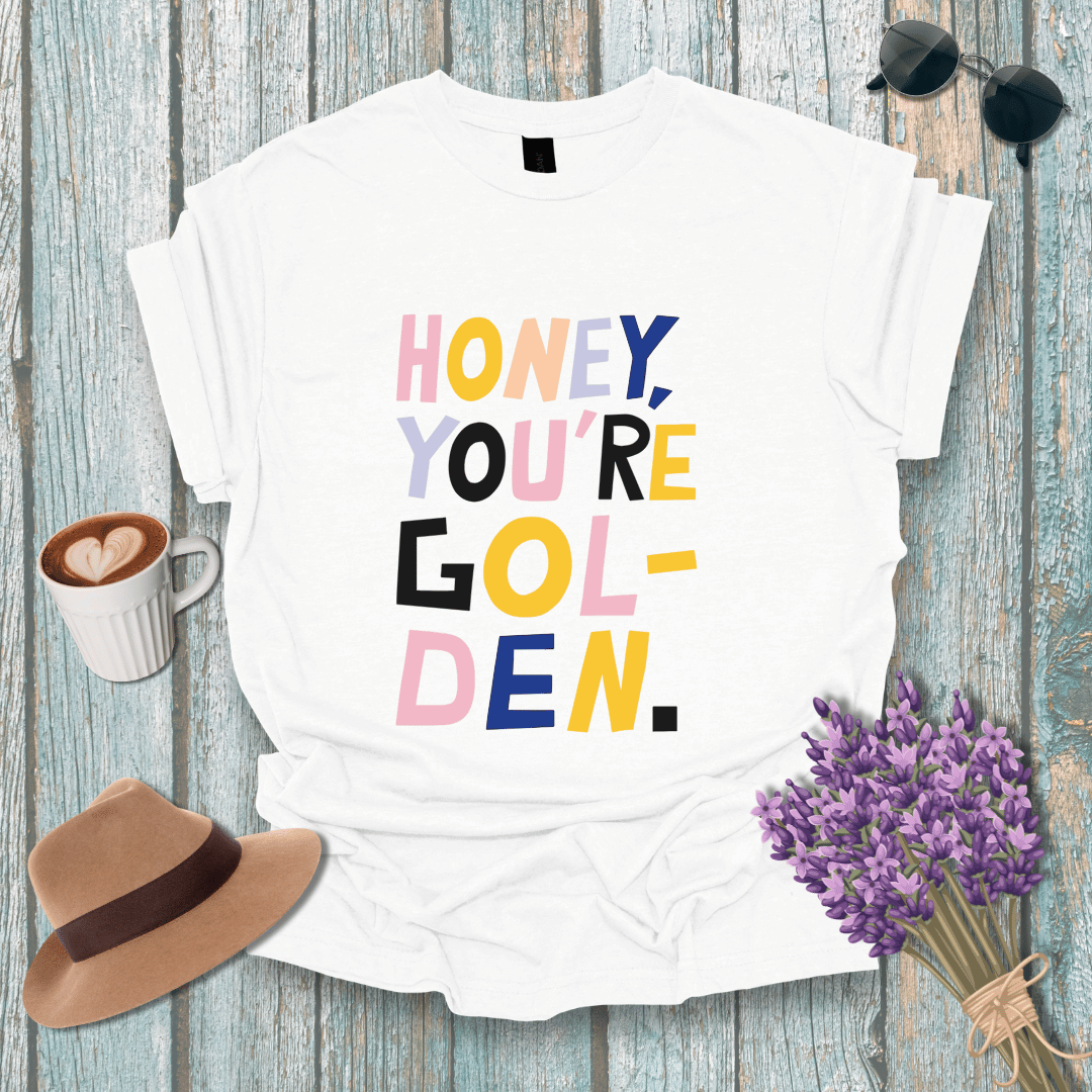 Inspirational Unisex Softstyle T-Shirt | "Honey, You're Golden" Design