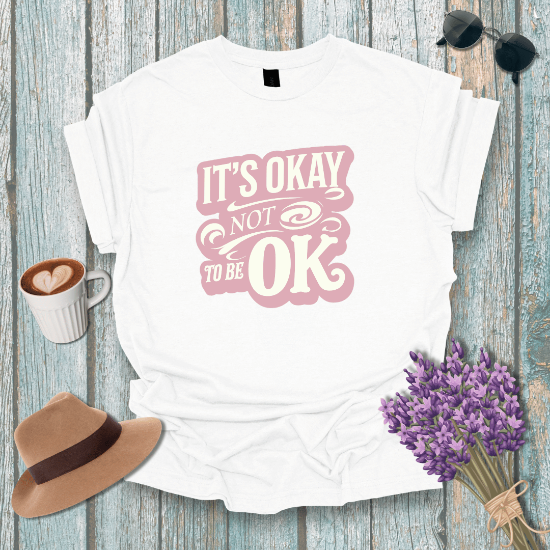 It's Okay Not to be OK Unisex Softstyle T-Shirt - Mental Health Awareness Tee