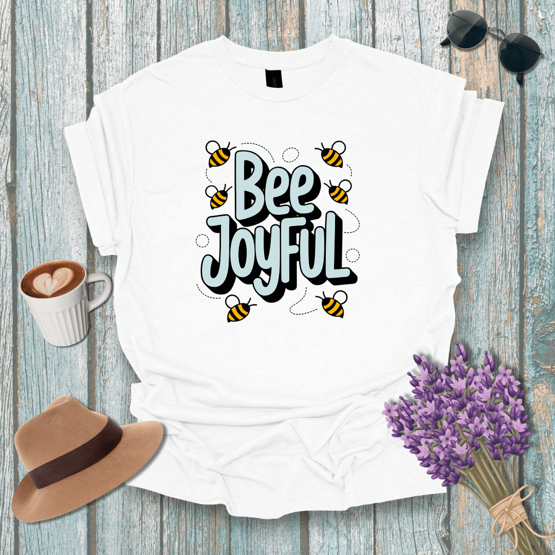 Bee Joyful Unisex Softstyle T-Shirt - Positive Vibes for Nature Lovers