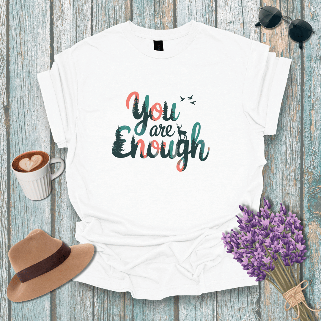 You Are Enough Unisex Softstyle T-Shirt - Positive Affirmation Tee