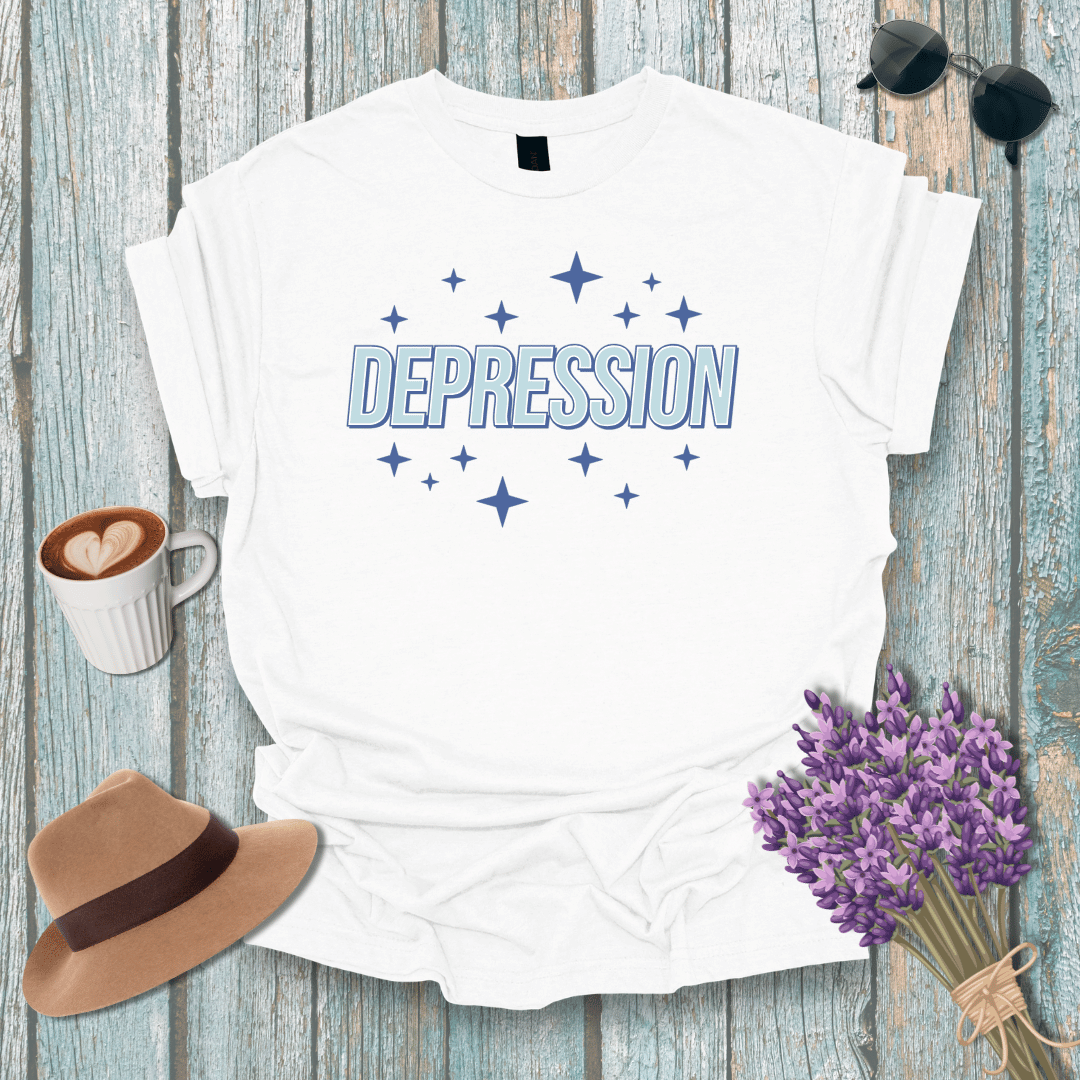 Unisex Softstyle T-Shirt - Depression Graphic Tee for Mental Health Awareness