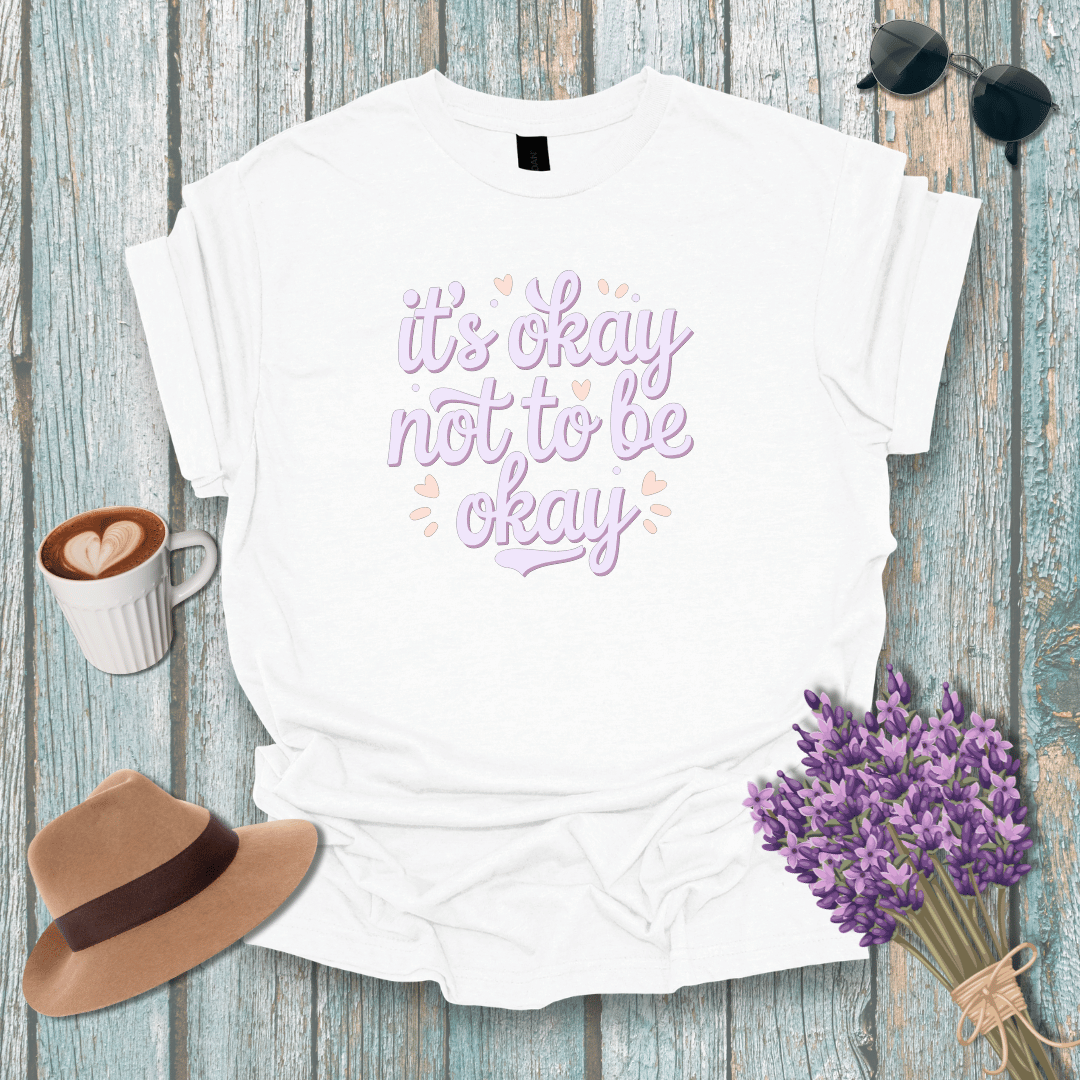Mental Health Awareness Unisex Softstyle T-Shirt - "It's Okay Not to Be Okay"