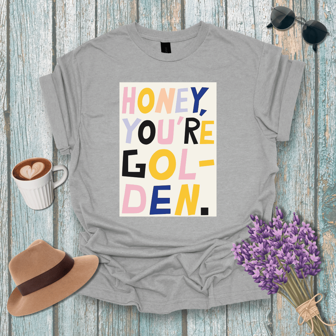Inspirational Unisex Softstyle T-Shirt | "Honey, You're Golden" Design