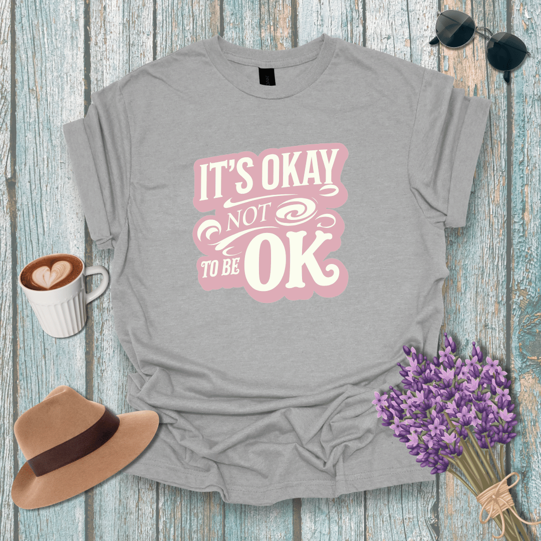 It's Okay Not to be OK Unisex Softstyle T-Shirt - Mental Health Awareness Tee