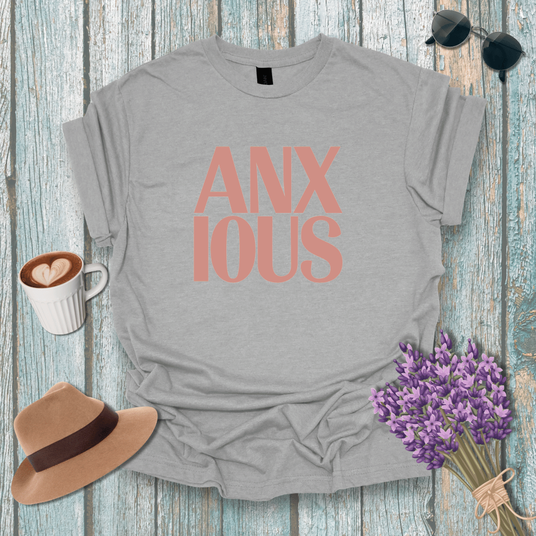 Anxious Vibe Unisex Softstyle T-Shirt - Relaxed Fit for Mental Health Awareness