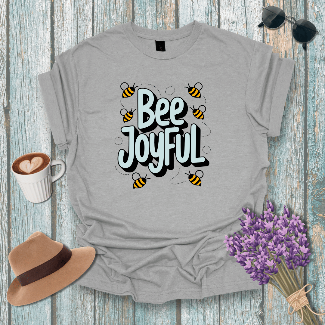 Bee Joyful Unisex Softstyle T-Shirt - Positive Vibes for Nature Lovers