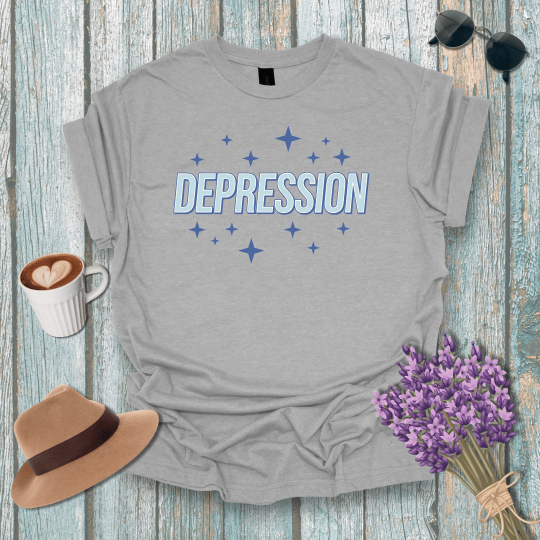 Unisex Softstyle T-Shirt - Depression Graphic Tee for Mental Health Awareness