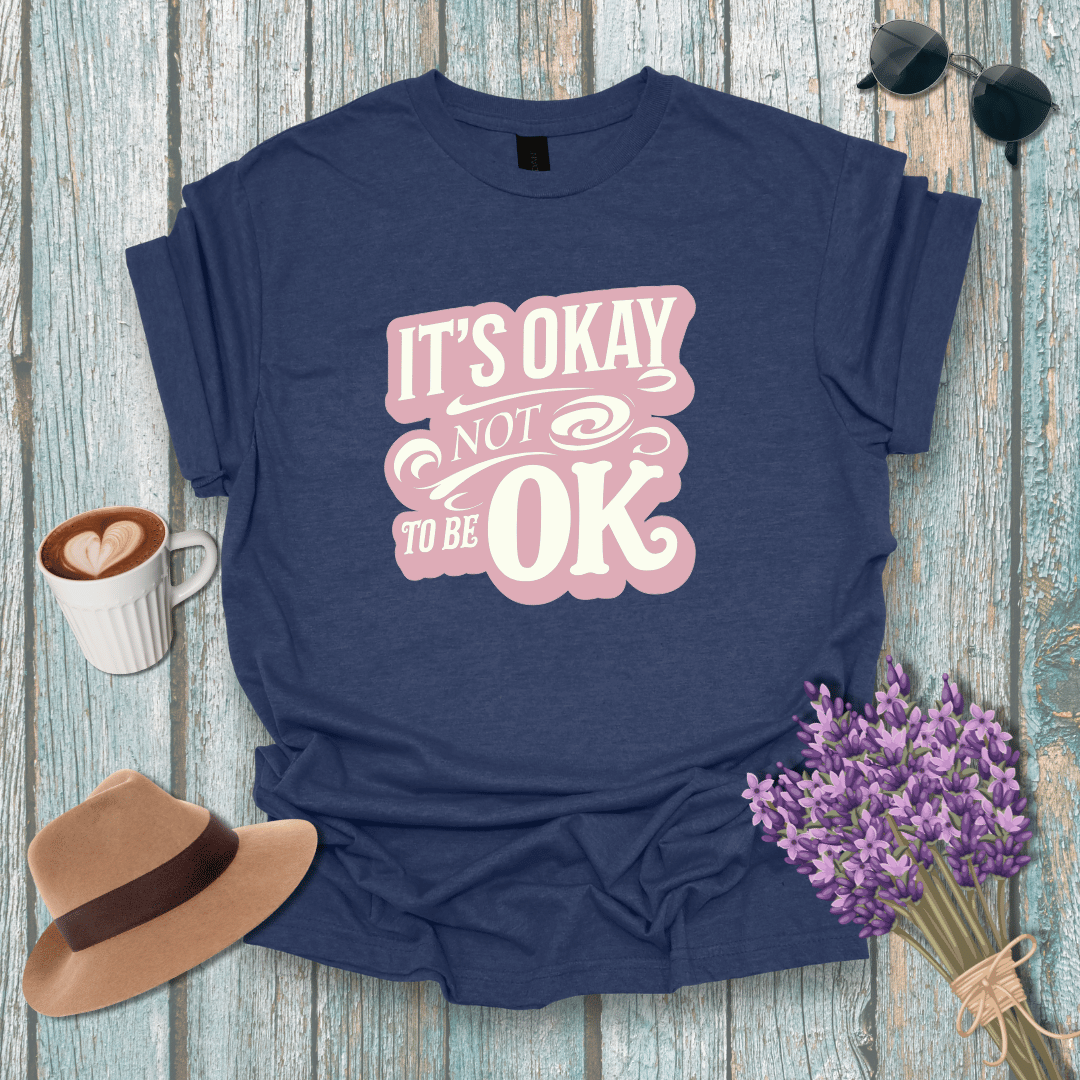 It's Okay Not to be OK Unisex Softstyle T-Shirt - Mental Health Awareness Tee