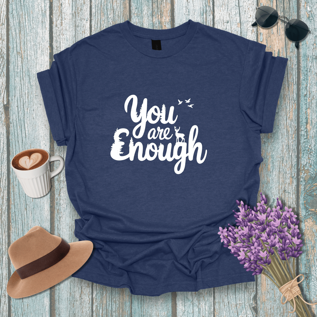 You Are Enough Unisex Softstyle T-Shirt - Positive Affirmation Tee