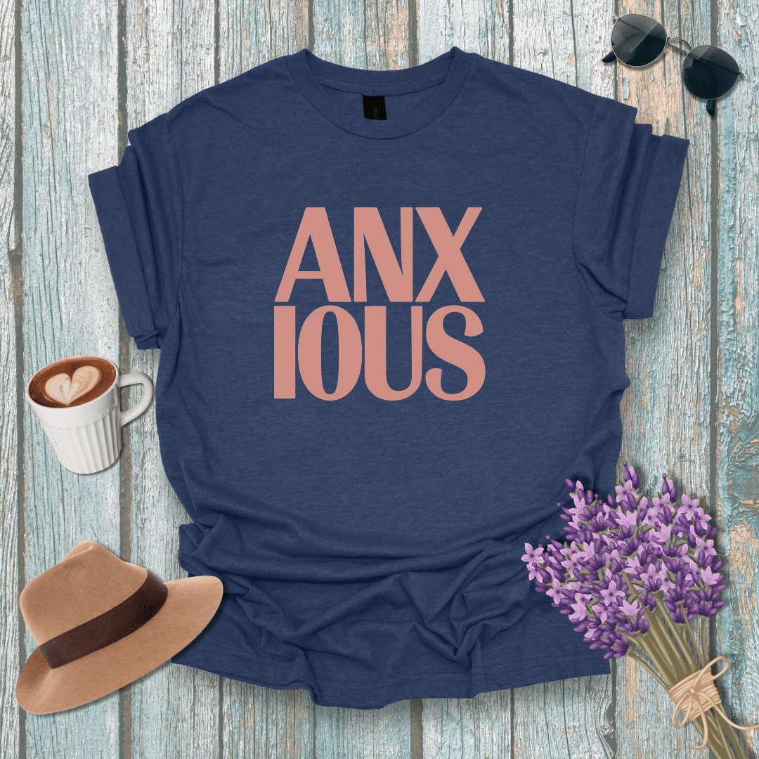 Anxious Vibe Unisex Softstyle T-Shirt - Relaxed Fit for Mental Health Awareness