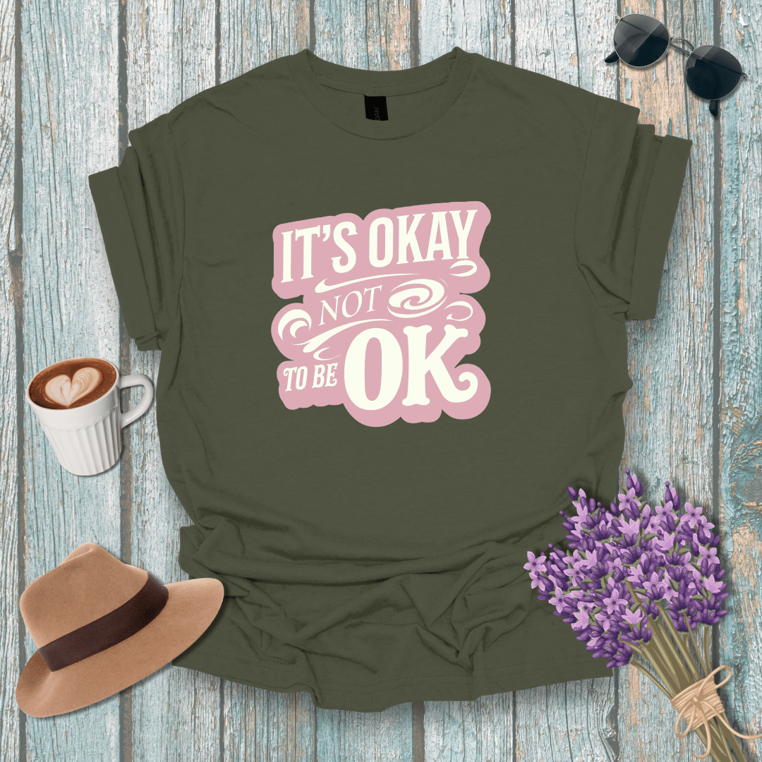 It's Okay Not to be OK Unisex Softstyle T-Shirt - Mental Health Awareness Tee