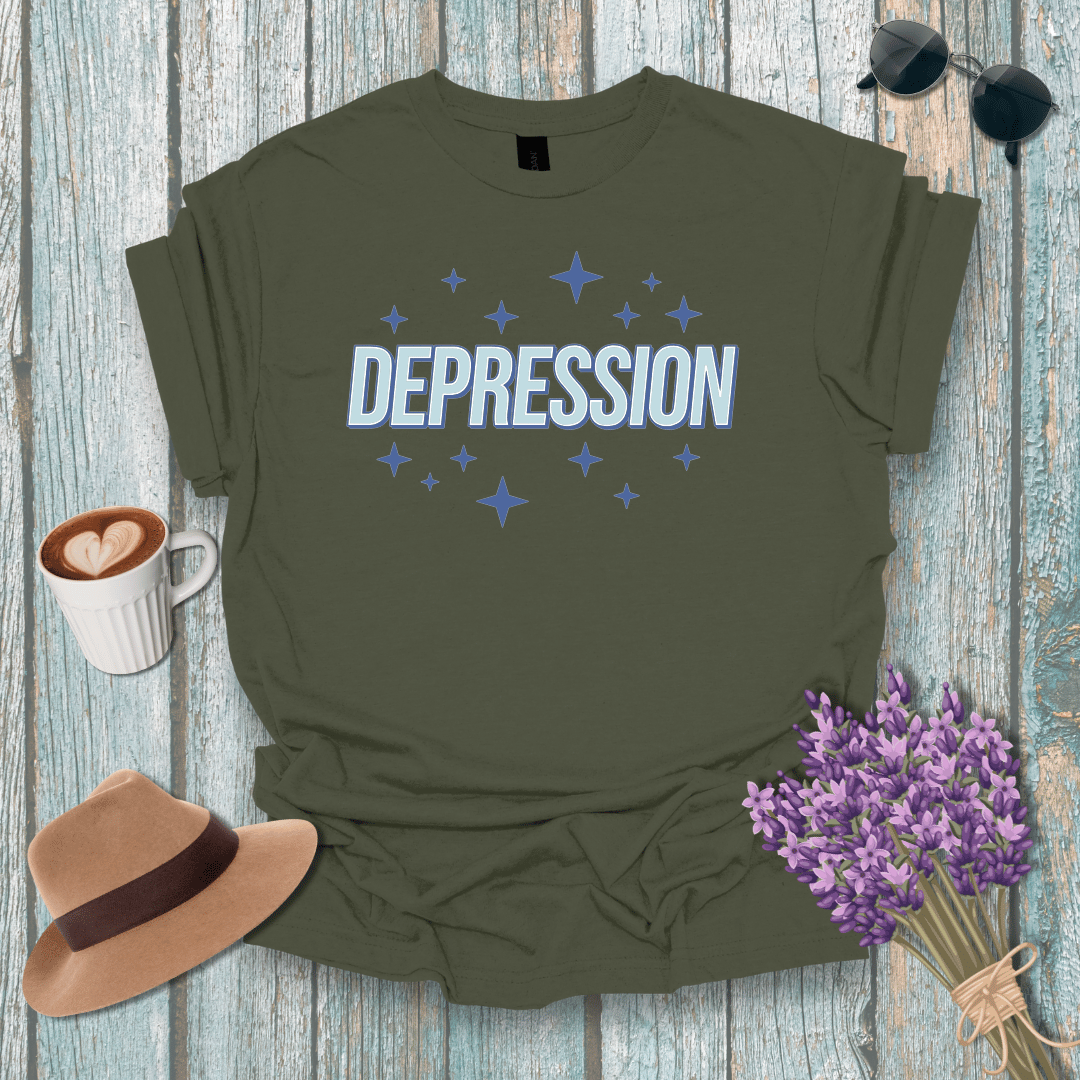 Unisex Softstyle T-Shirt - Depression Graphic Tee for Mental Health Awareness