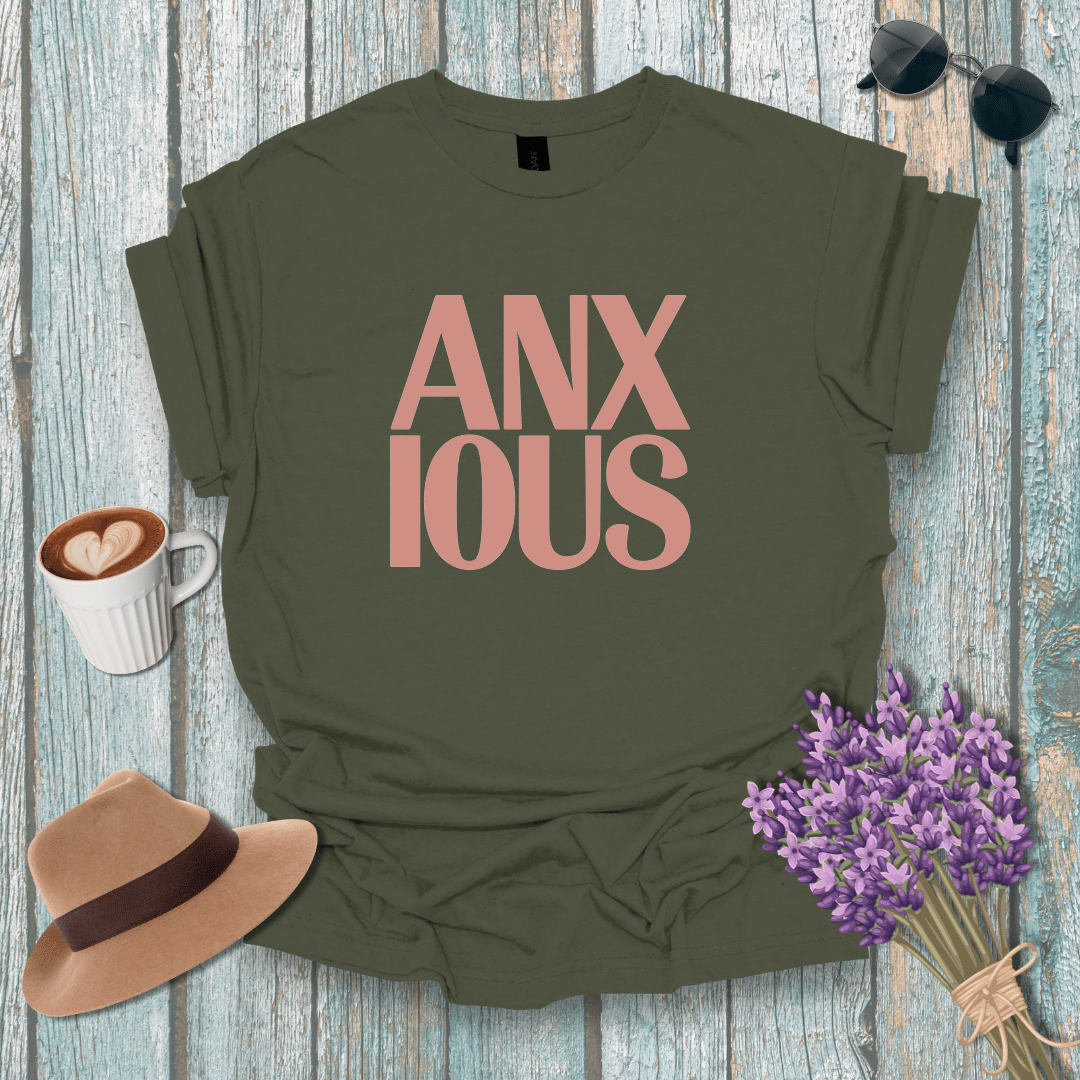 Anxious Vibe Unisex Softstyle T-Shirt - Relaxed Fit for Mental Health Awareness