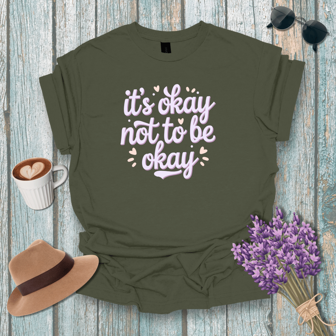 Mental Health Awareness Unisex Softstyle T-Shirt - "It's Okay Not to Be Okay"