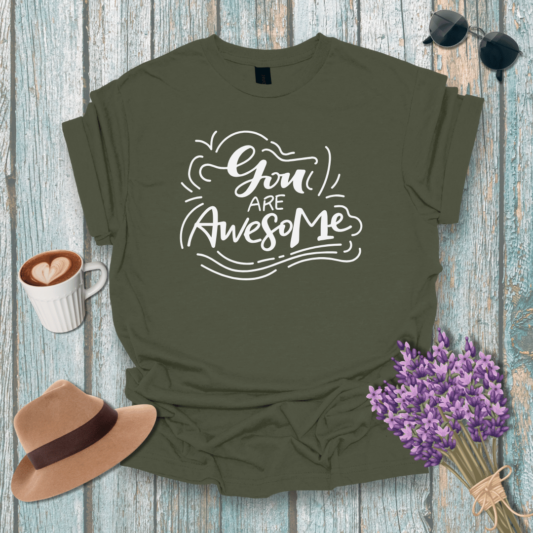 You Are Awesome Unisex Softstyle T-Shirt - Inspirational Gift for Friends and Family