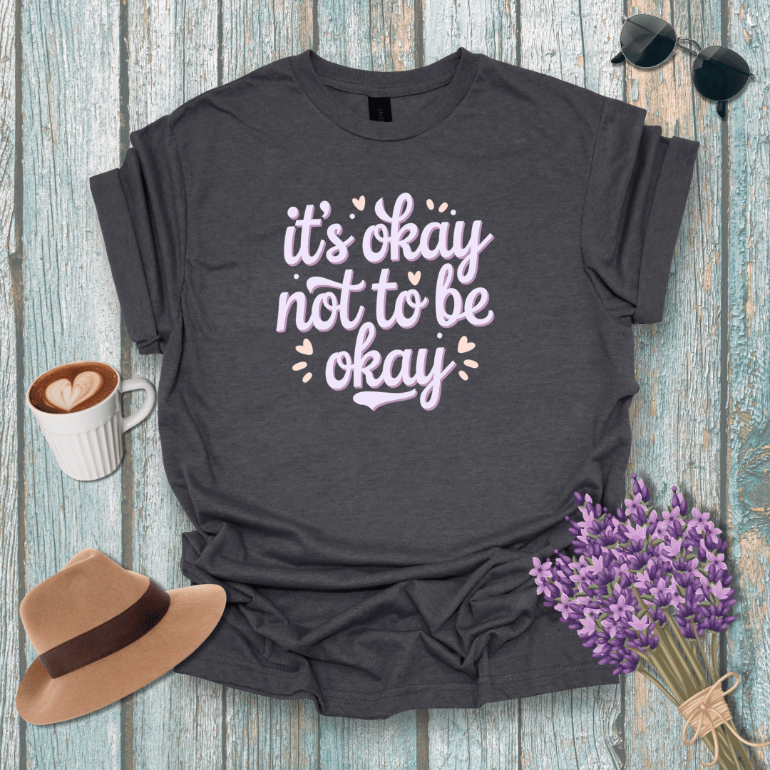 Mental Health Awareness Unisex Softstyle T-Shirt - "It's Okay Not to Be Okay"