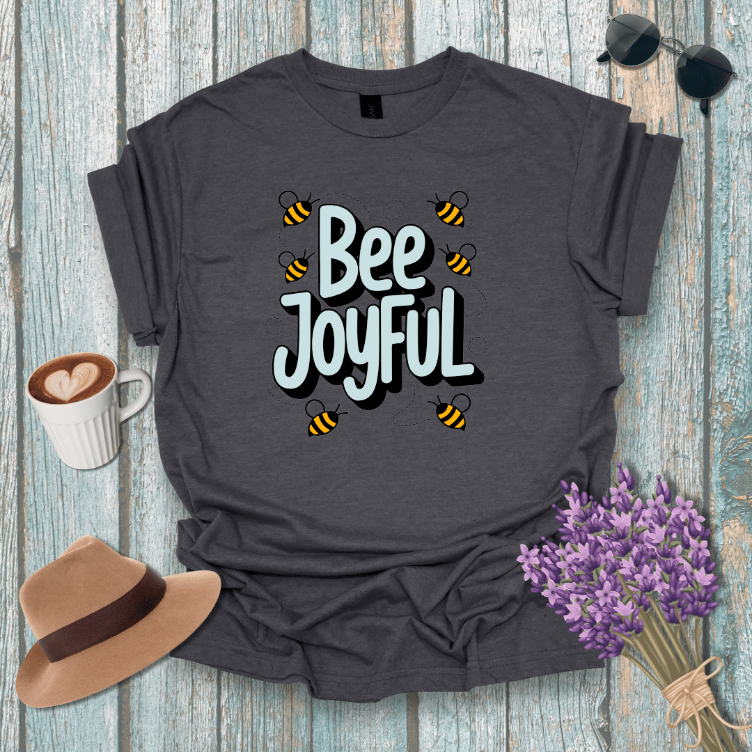 Bee Joyful Unisex Softstyle T-Shirt - Positive Vibes for Nature Lovers