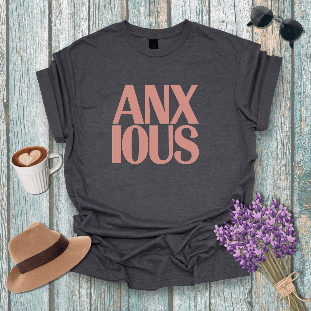 Anxious Vibe Unisex Softstyle T-Shirt - Relaxed Fit for Mental Health Awareness