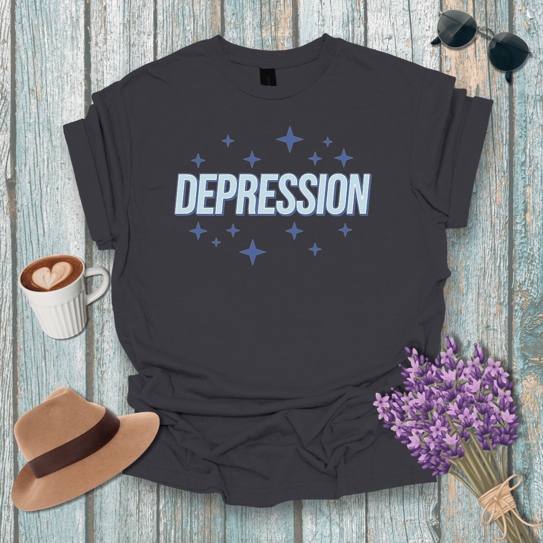 Unisex Softstyle T-Shirt - Depression Graphic Tee for Mental Health Awareness