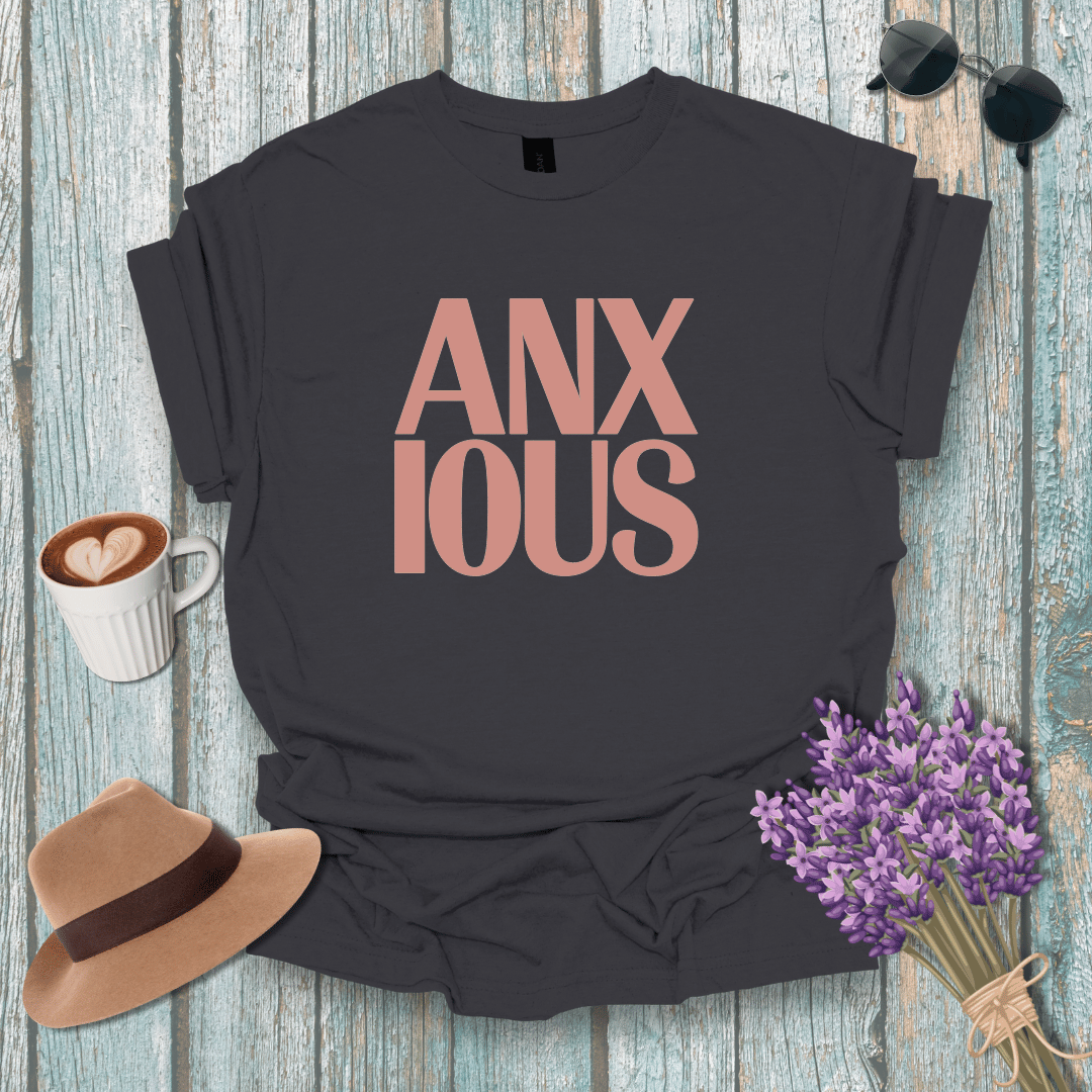 Anxious Vibe Unisex Softstyle T-Shirt - Relaxed Fit for Mental Health Awareness