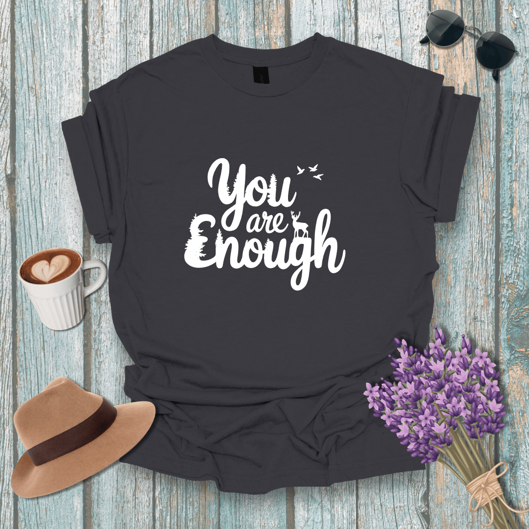 You Are Enough Unisex Softstyle T-Shirt - Positive Affirmation Tee