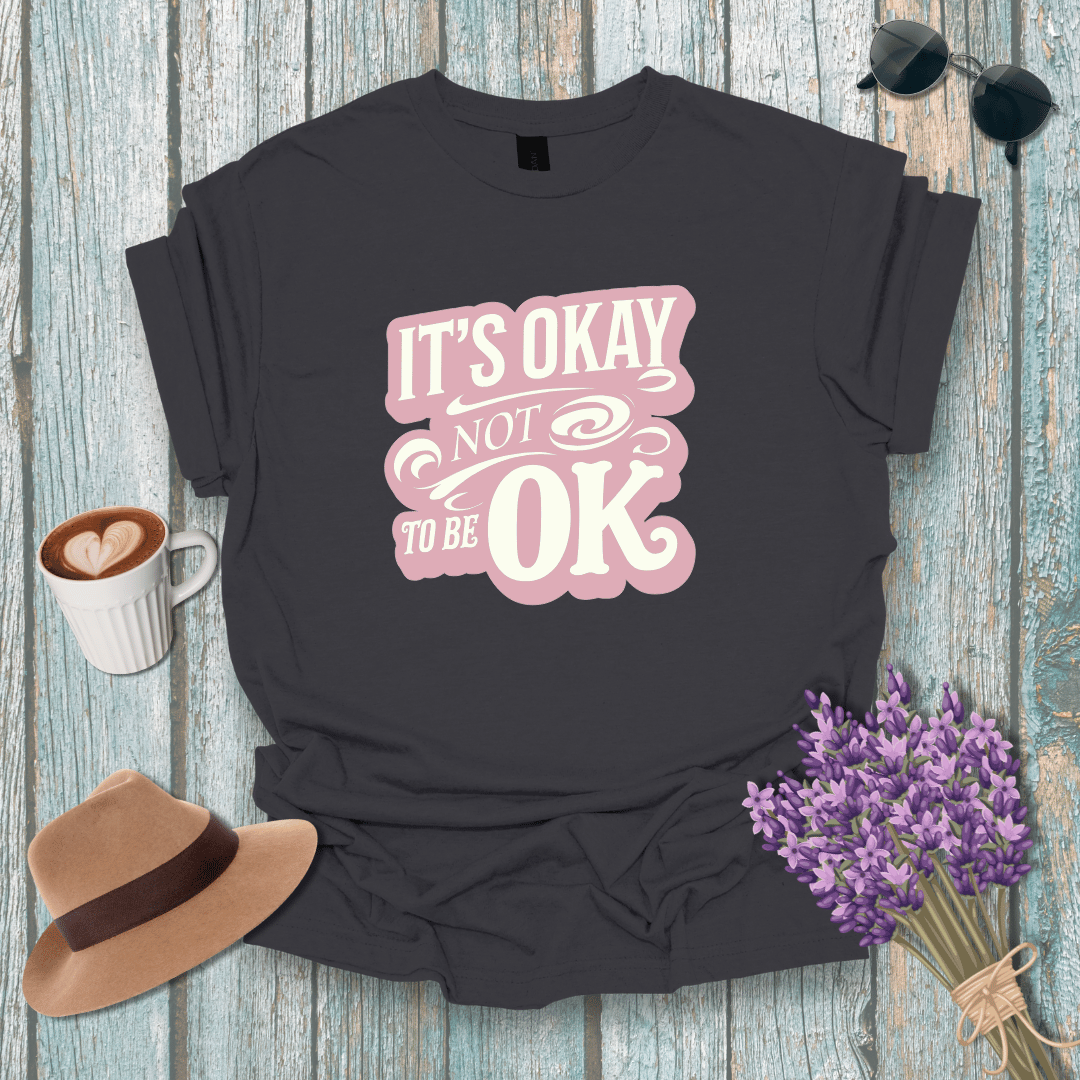 It's Okay Not to be OK Unisex Softstyle T-Shirt - Mental Health Awareness Tee