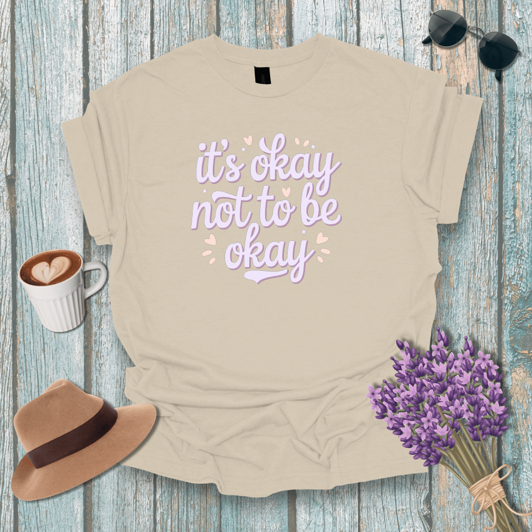 Mental Health Awareness Unisex Softstyle T-Shirt - "It's Okay Not to Be Okay"
