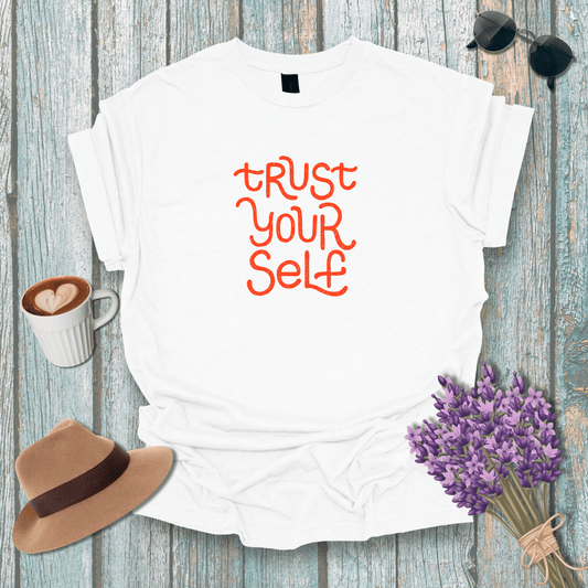 Trust Yourself Unisex Softstyle T-Shirt - Inspirational Casual Tee for Self-Love