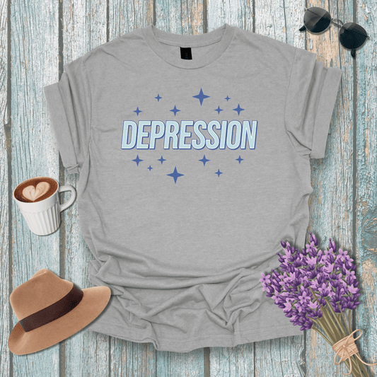 Unisex Softstyle T-Shirt - Depression Graphic Tee for Mental Health Awareness