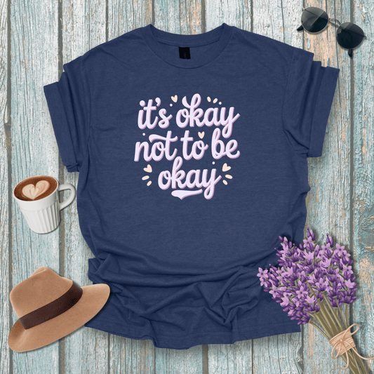 Mental Health Awareness Unisex Softstyle T-Shirt - "It's Okay Not to Be Okay"