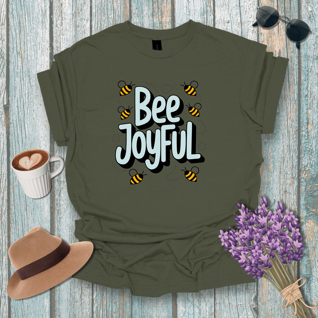 Bee Joyful Unisex Softstyle T-Shirt - Positive Vibes for Nature Lovers